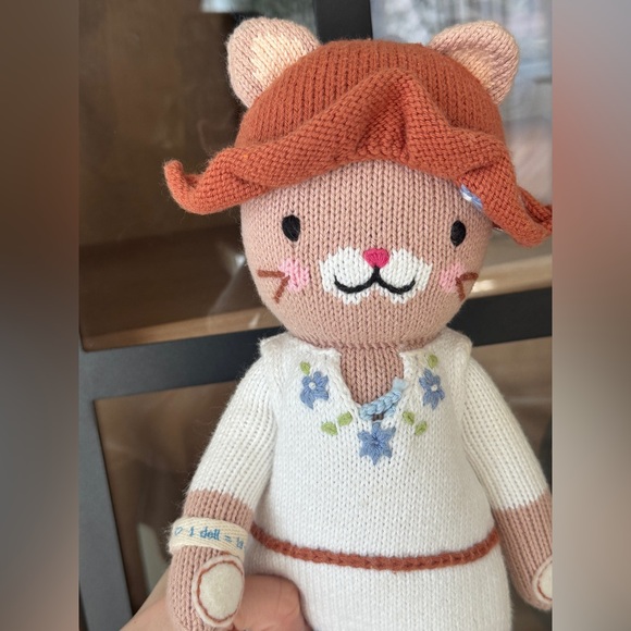 Cuddle + Kind Chelsea the Cat plush doll stuffed animal bucket hat baby girl - Picture 10 of 10